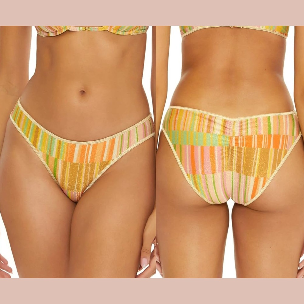 NEW $64 BECCA [ Small‎ ] Cabo Del Sol Adela Hipster Bikini Bottom #U1308